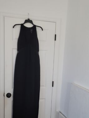 Vince Camuto Black Halter Maxi Dress